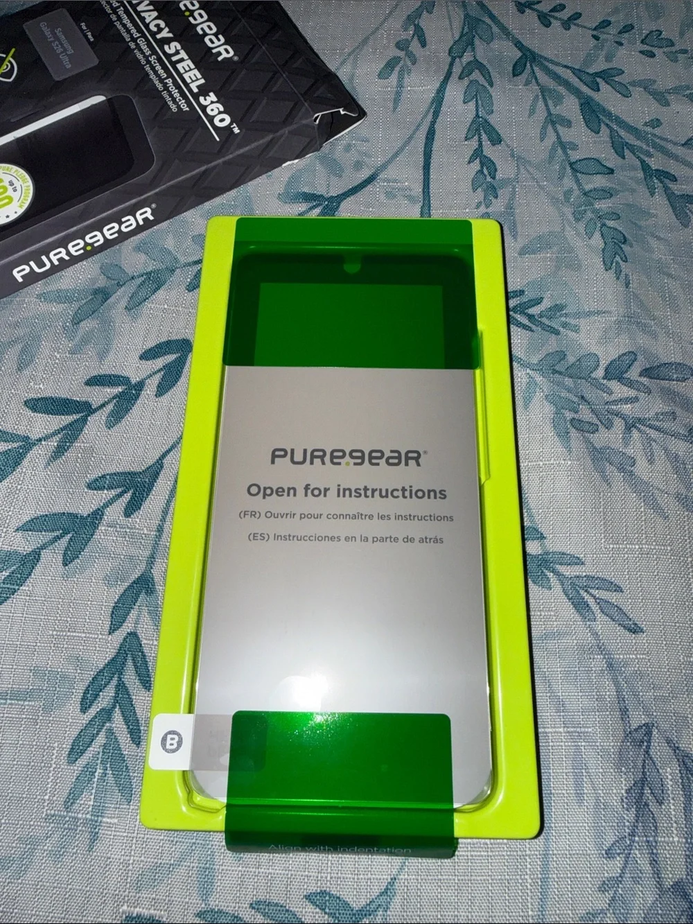 Privacy Steel 360 Tinted Tempered Glass Screen Protector - Black